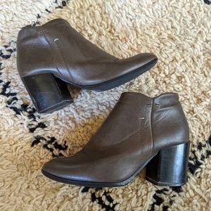 Griege faux leather ankle booties